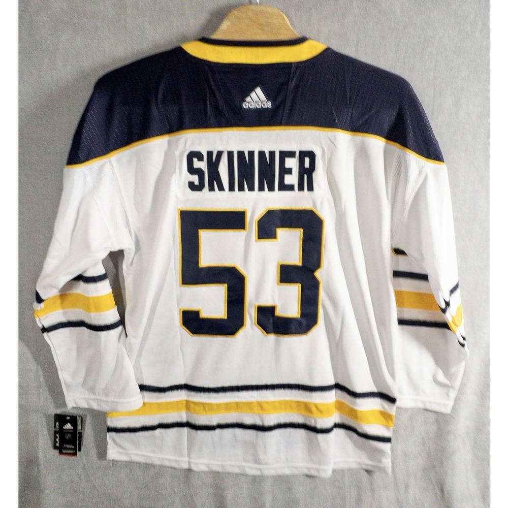 NWT Adidas Buffalo Sabres Jeff Skinner Jersey Mens Size 60 (3XL) Fight Strap - Picture 2 of 9